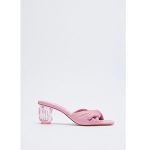 Pink Leather Sandals